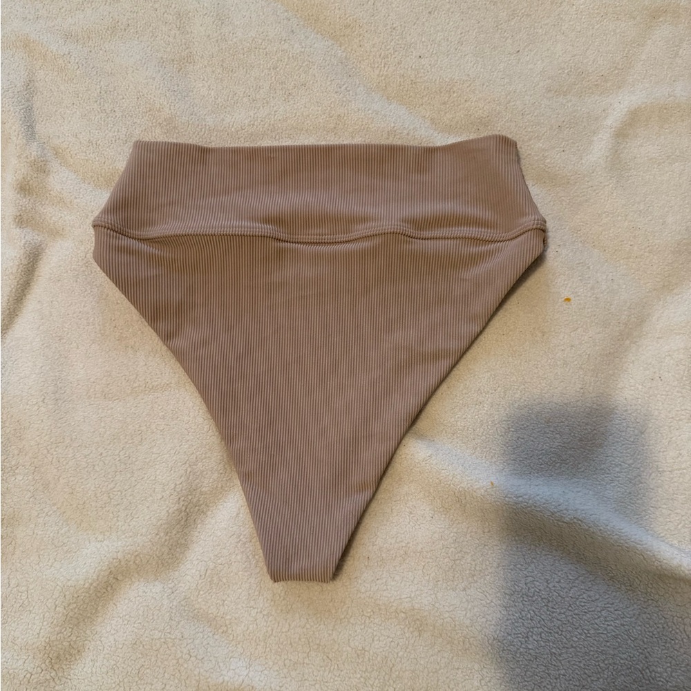 Beach Riot Ribbed Bikini Bottom - Tan - Picture 2 of 3